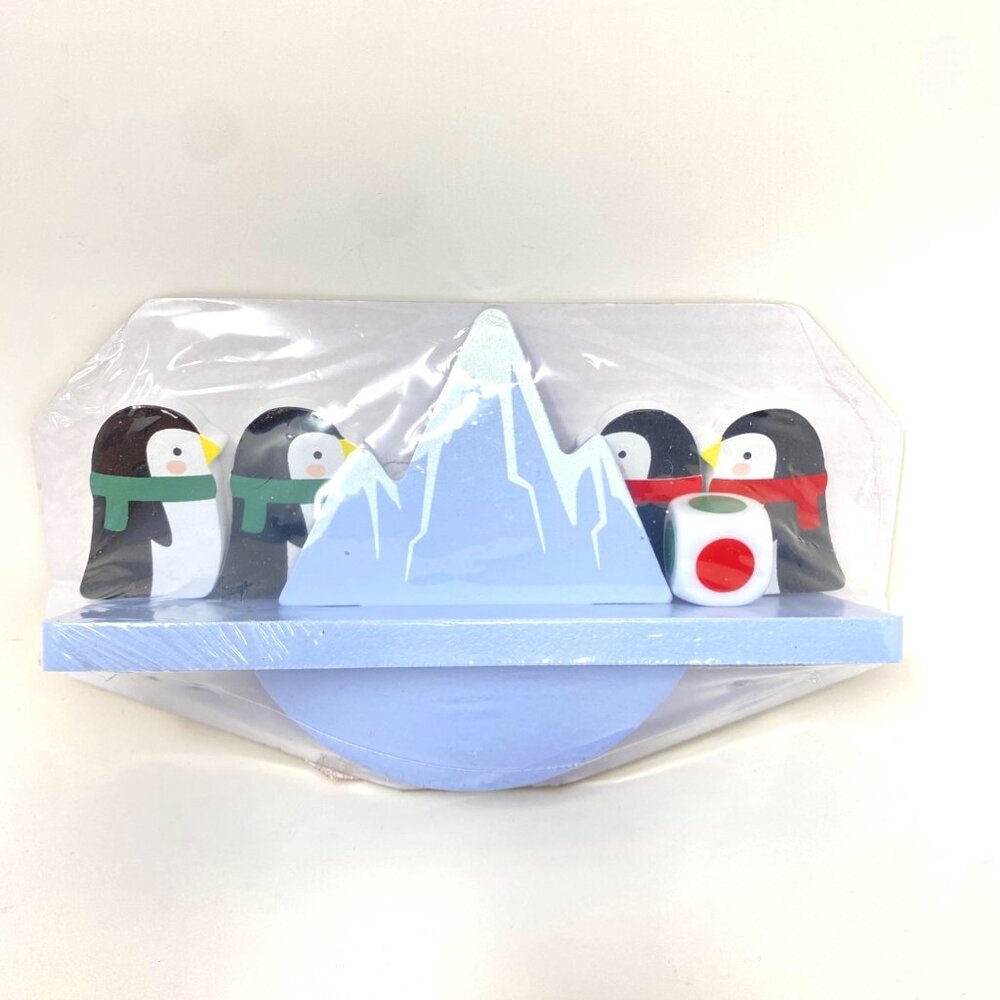 Target 8 Count Wood Balancing Game Penguins Holiday Kids' Activity